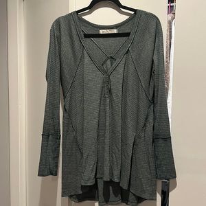 NWT Free People We The Free Citrine Thermal Top Medium